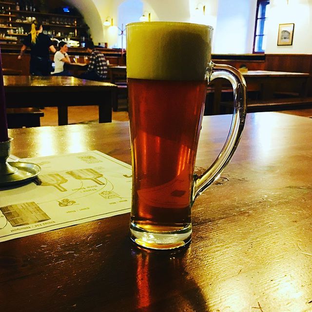 First beer in Prague#prague #beer #klosterbier #praha #SvNorbertpolotmavy #klasterniPivovar