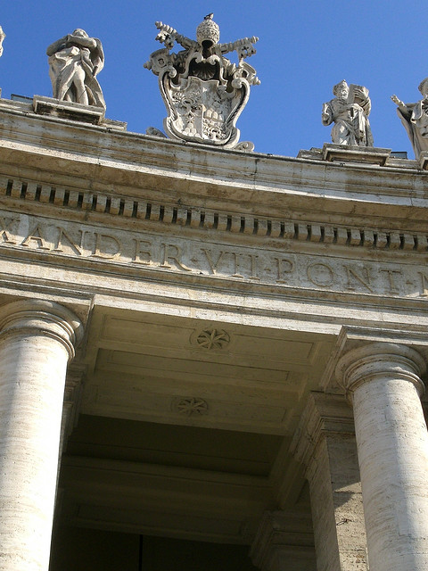 Petersplatz - Säulengang oben