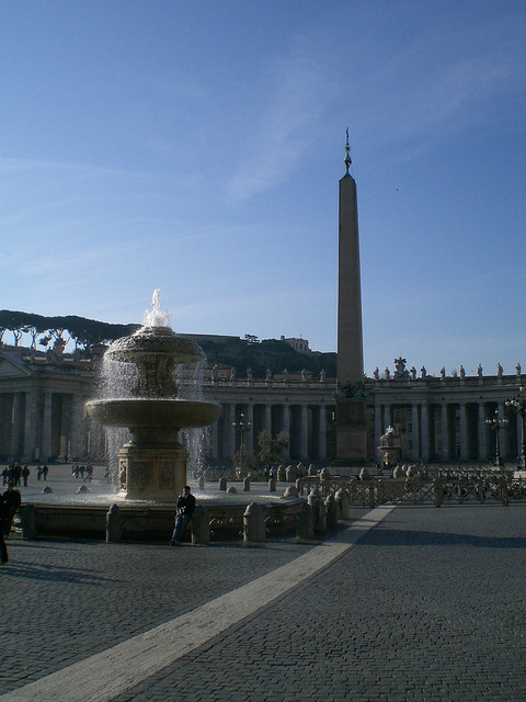 Petersplatz mit Obelisk - ohne Dom