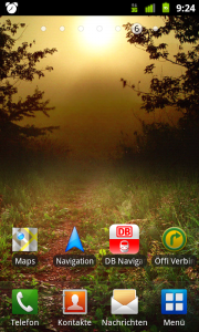 Android Homescreen: Navigation