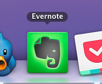 Evernote Icon im Mac OS X Dock