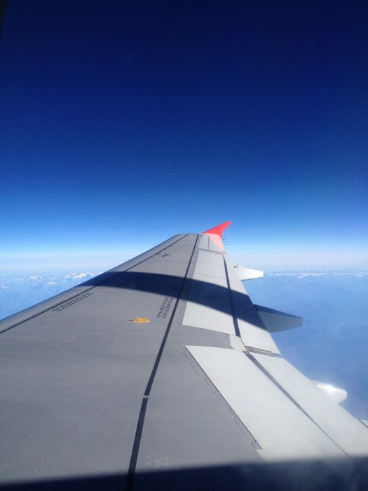 Flügel eines Flugzeugs (Austrian Airlines)