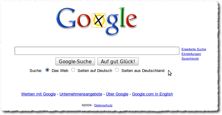 Google Doodle zur Bundestagswahl