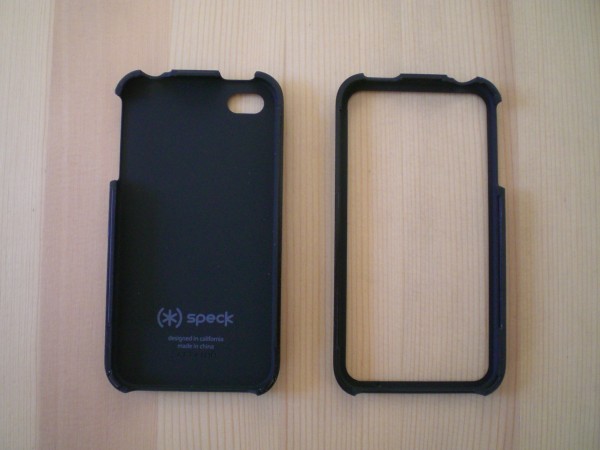 Speck TartanPlaid White - Vorderansicht des auseinander genommen iPhone 4/4S Case