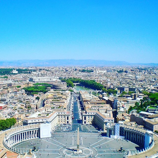 Remembering an old trip to Rome and some stairs up to this awesome view